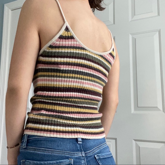 American Eagle Striped Sweater Tank - Picture 4 of 7